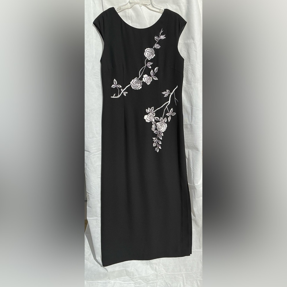 Talbots Black Satin Dress